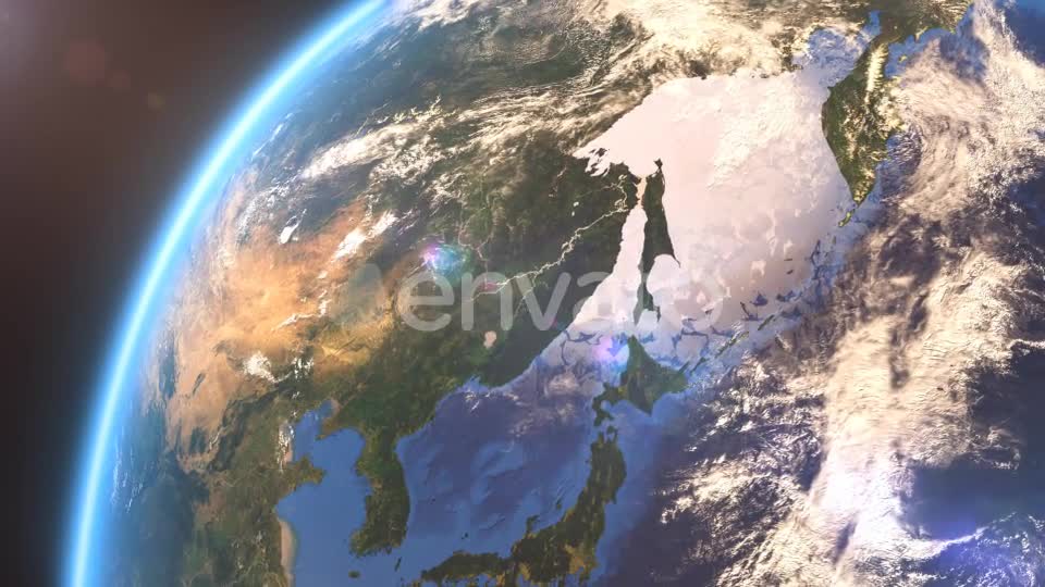 4K Earth Close Up Asia Videohive 21754204 Motion Graphics Image 1