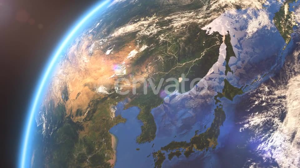 4K Earth Close Up Asia Videohive 21754204 Motion Graphics Image 2