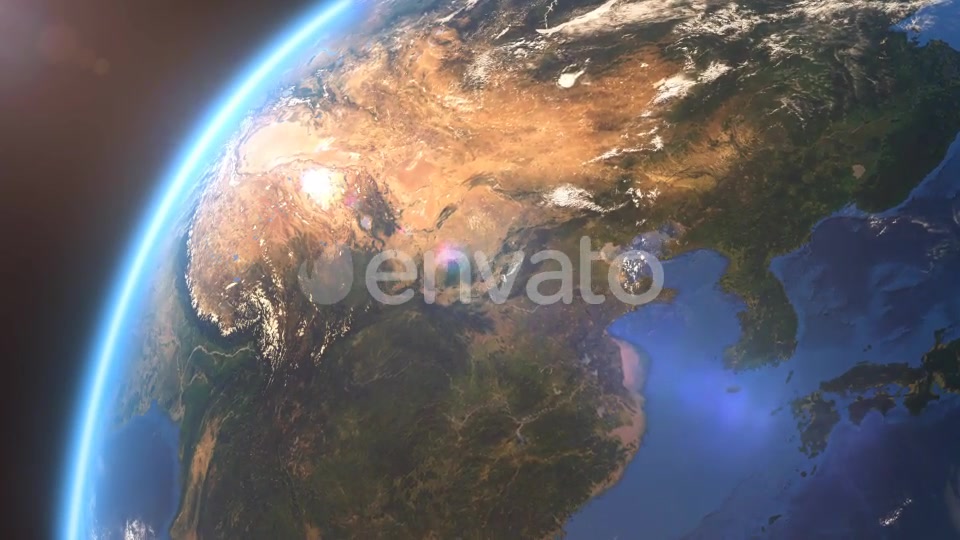 4K Earth Close Up Asia Videohive 21754204 Motion Graphics Image 4
