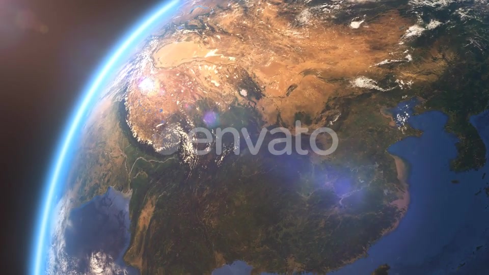 4K Earth Close Up Asia Videohive 21754204 Motion Graphics Image 5