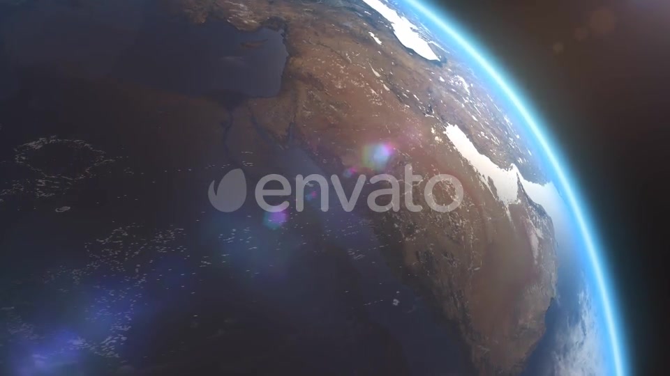 4K Earth Close Up Middle East Arabian Peninsula Videohive 21754163 Motion Graphics Image 4