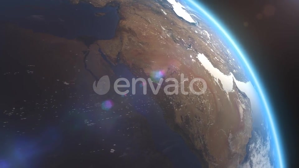 4K Earth Close Up Middle East Arabian Peninsula Videohive 21754163 Motion Graphics Image 5