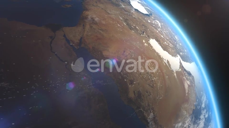 4K Earth Close Up Middle East Arabian Peninsula Videohive 21754163 Motion Graphics Image 6