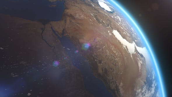 4K Earth Close Up Middle East Arabian Peninsula - Download 21754163 Videohive