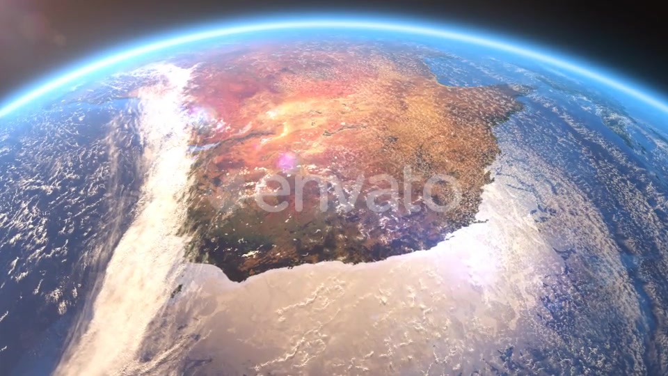 4K Earth Close Up Oceania Videohive 21754352 Motion Graphics Image 5
