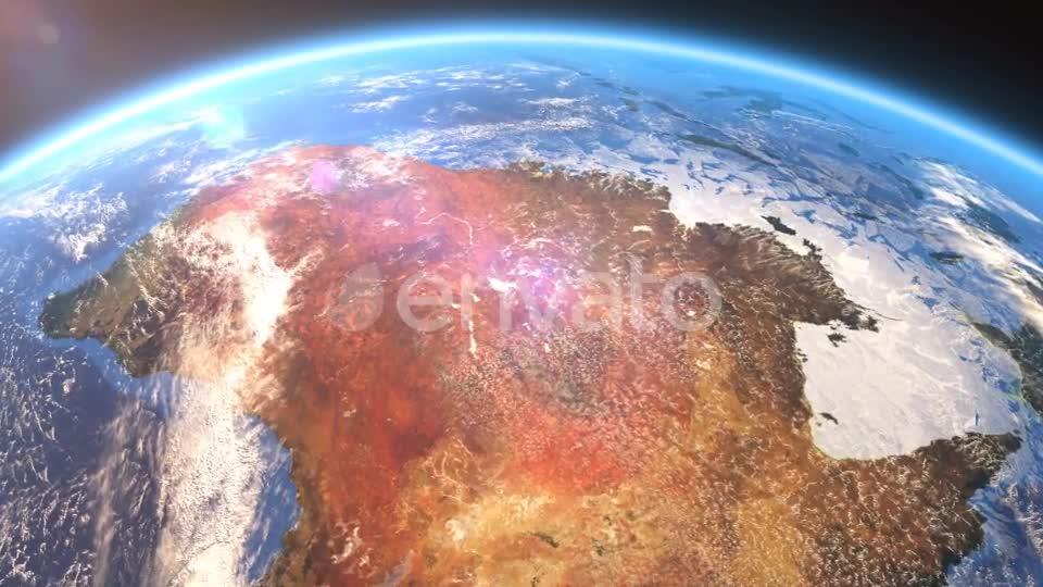 4K Earth Close Up Oceania Videohive 21754352 Motion Graphics Image 8