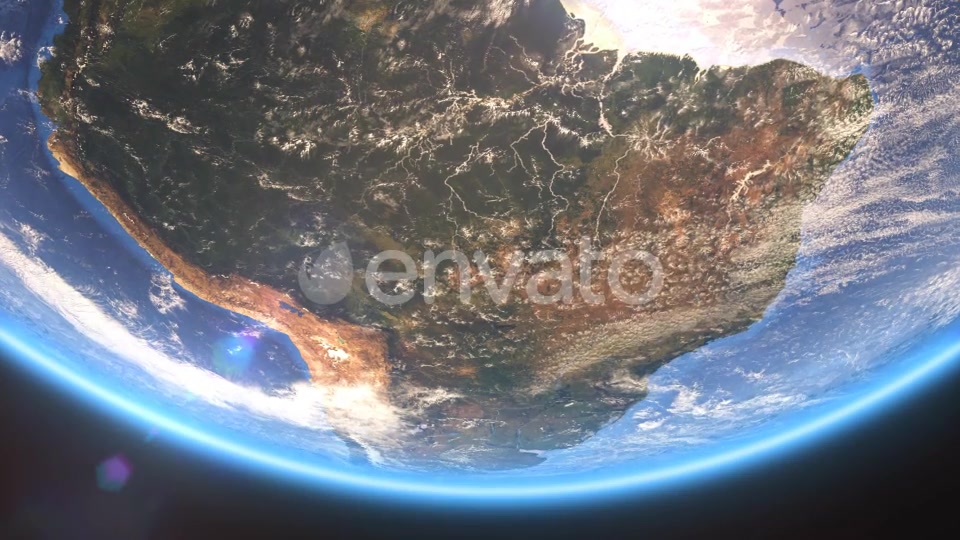 4K Earth Close Up South America Videohive 21754129 Motion Graphics Image 3