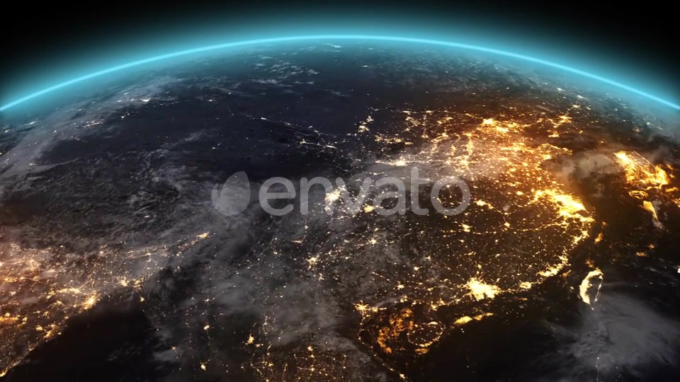 4K Earth Night Asia Videohive 21754084 Motion Graphics Image 5