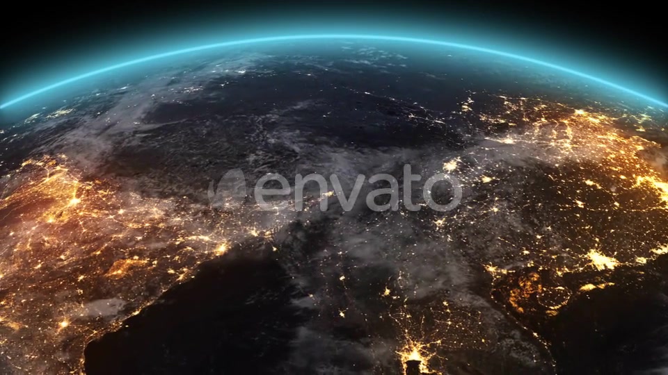 4K Earth Night Asia Videohive 21754084 Motion Graphics Image 6