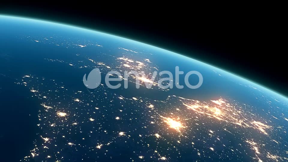 4K Earth Night Close Up High Detail Northeast Europe and UK Videohive 22123251 Motion Graphics Image 2