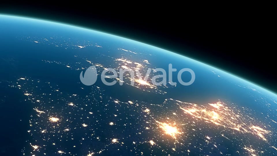 4K Earth Night Close Up High Detail Northeast Europe and UK Videohive 22123251 Motion Graphics Image 3