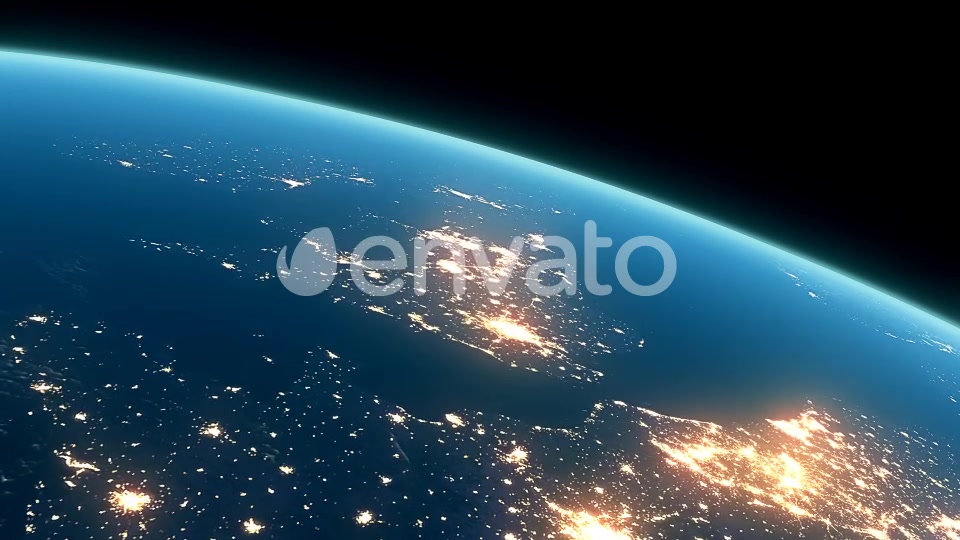 4K Earth Night Close Up High Detail Northeast Europe and UK Videohive 22123251 Motion Graphics Image 5