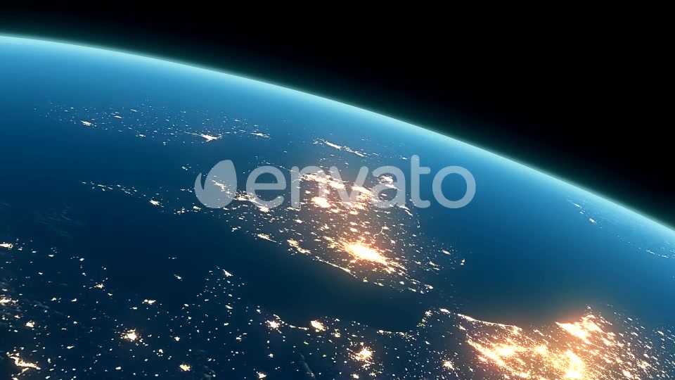 4K Earth Night Close Up High Detail Northeast Europe and UK Videohive 22123251 Motion Graphics Image 6