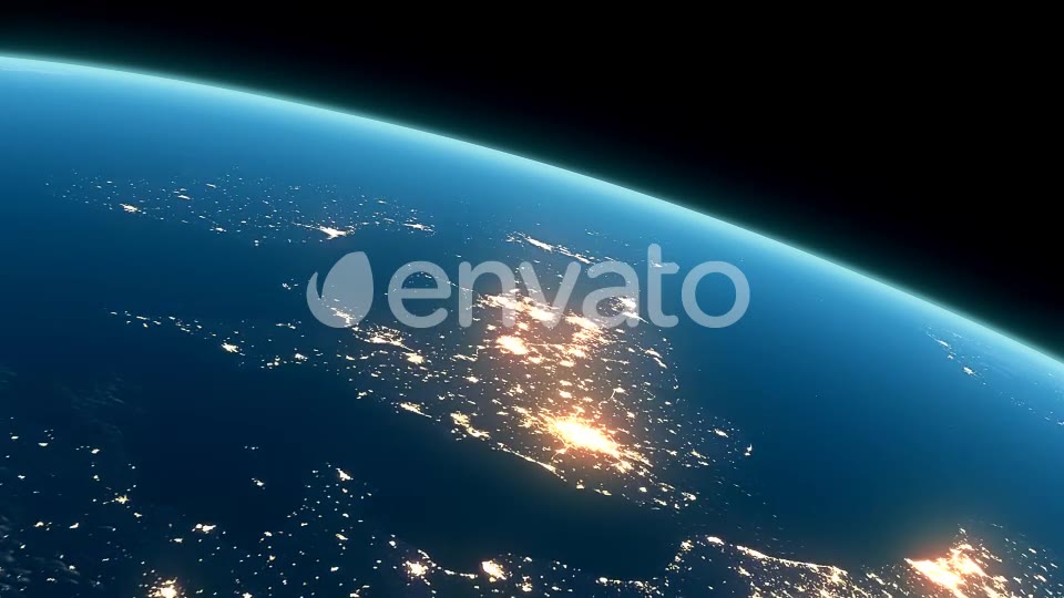 4K Earth Night Close Up High Detail Northeast Europe and UK Videohive 22123251 Motion Graphics Image 7