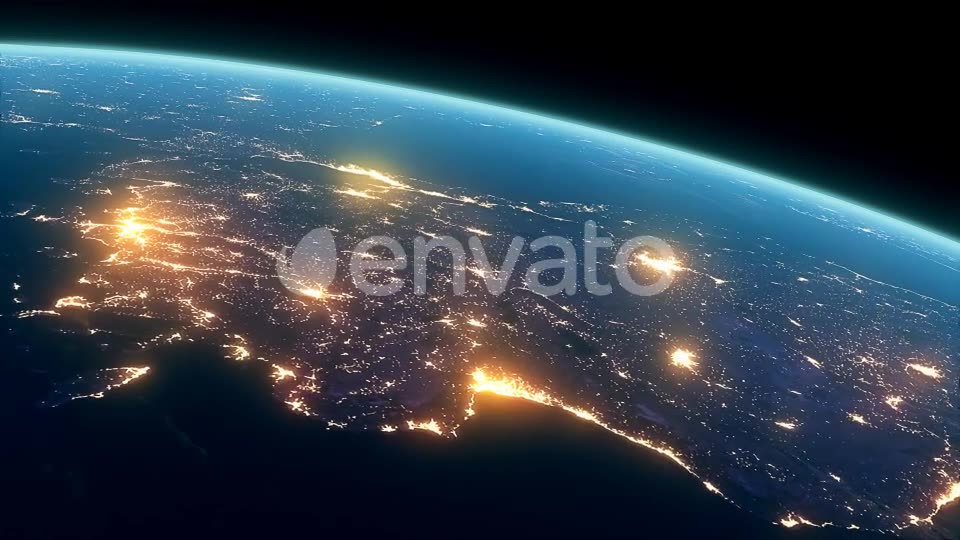 4K Earth Night Close Up High Detail Turkey and Cyprus Videohive 22031369 Motion Graphics Image 2