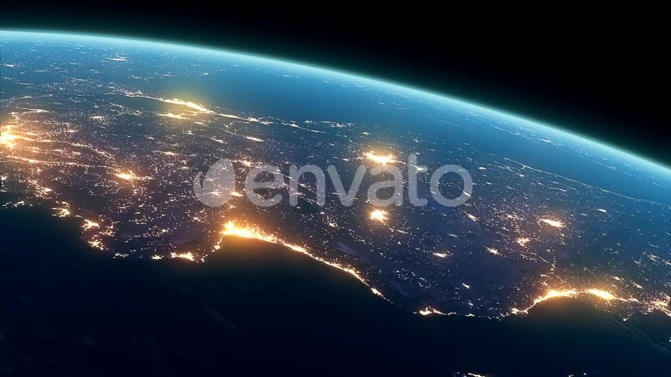 4K Earth Night Close Up High Detail Turkey and Cyprus Videohive 22031369 Motion Graphics Image 4