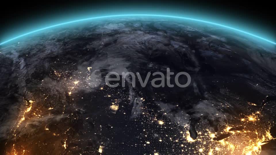 4K Earth Night North America Videohive 21754323 Motion Graphics Image 1