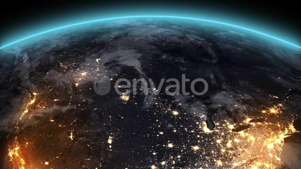 4K Earth Night North America Videohive 21754323 Motion Graphics Image 2