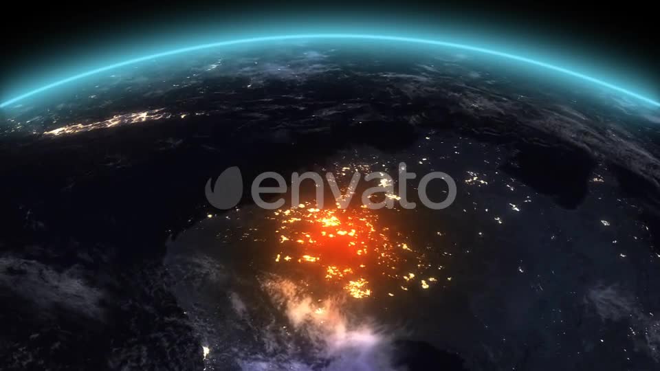 4K Earth Night Oceania South Asia Videohive 21754359 Motion Graphics Image 1