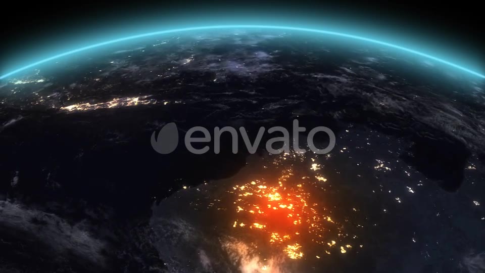 4K Earth Night Oceania South Asia Videohive 21754359 Motion Graphics Image 2