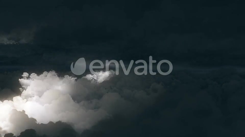 4K Flying Between Dark Storm Clouds with Lighnings Videohive 22237235 Motion Graphics Image 10