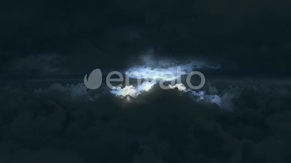4K Flying Between Dark Storm Clouds with Lighnings Videohive 22237235 Motion Graphics Image 2