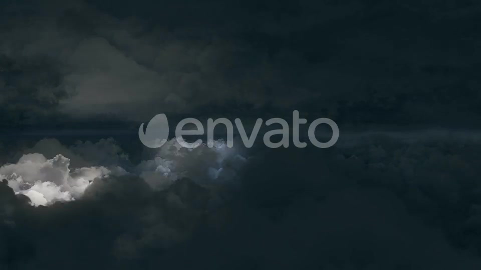 4K Flying Between Dark Storm Clouds with Lighnings Videohive 22237235 Motion Graphics Image 4
