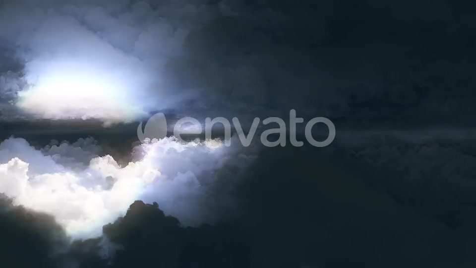 4K Flying Between Dark Storm Clouds with Lighnings Videohive 22237235 Motion Graphics Image 5
