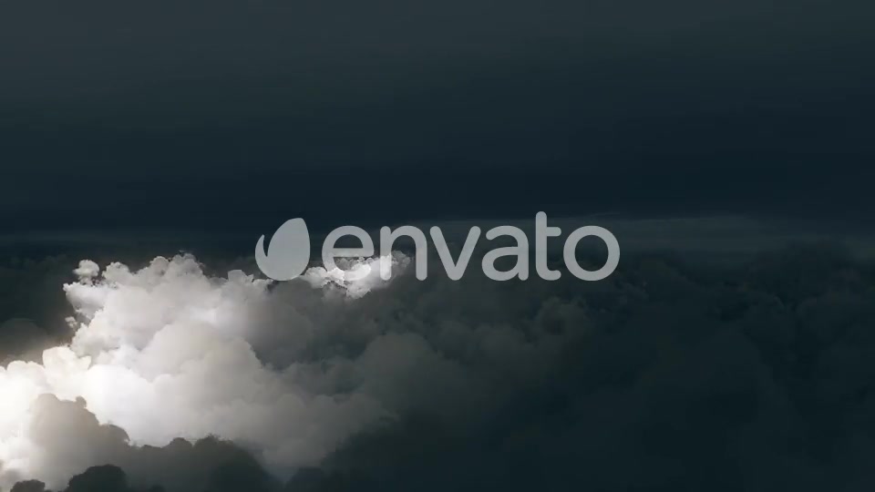 4K Flying Over Dark Storm Clouds with Lightning Strikes Videohive 22095594 Motion Graphics Image 10