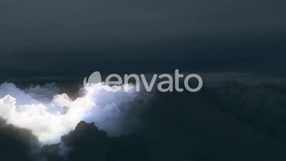 4K Flying Over Dark Storm Clouds with Lightning Strikes Videohive 22095594 Motion Graphics Image 5