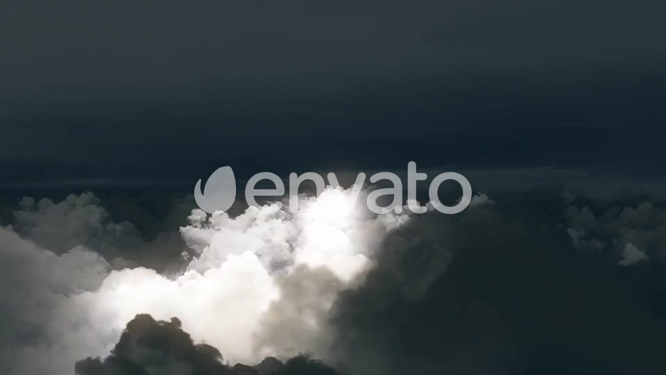 4K Flying Over Dark Storm Clouds with Lightning Strikes Videohive 22095594 Motion Graphics Image 6