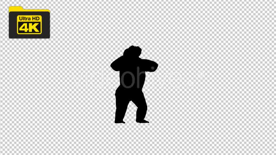 4K Gorilla Silhouettes 2 Scene Videohive 19724788 Motion Graphics Image 9