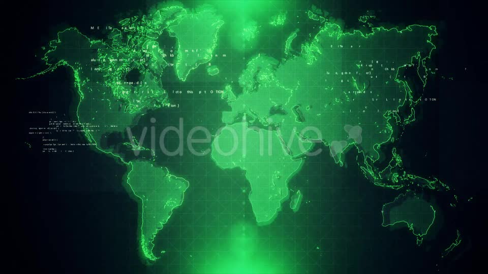 4K Green Map Background Videohive 17622082 Motion Graphics Image 1