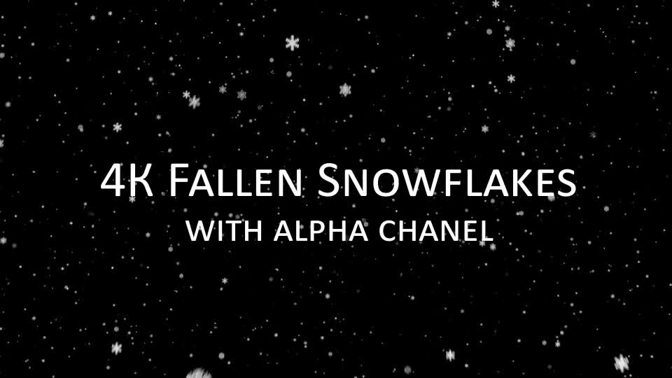 4K Infinity Fallen Snowflakes Videohive 9859371 Motion Graphics Image 1