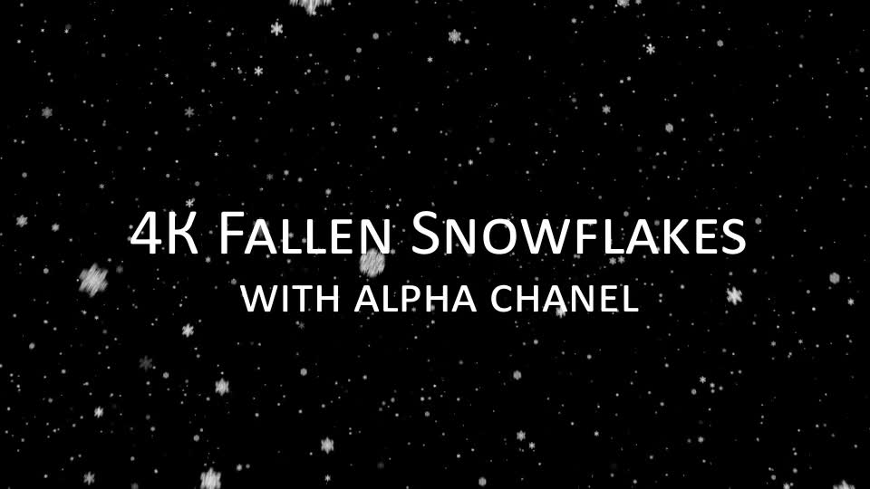 4K Infinity Fallen Snowflakes Videohive 9859371 Motion Graphics Image 2