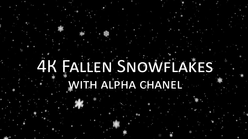 4K Infinity Fallen Snowflakes Videohive 9859371 Motion Graphics Image 3