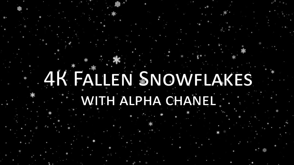 4K Infinity Fallen Snowflakes Videohive 9859371 Motion Graphics Image 4