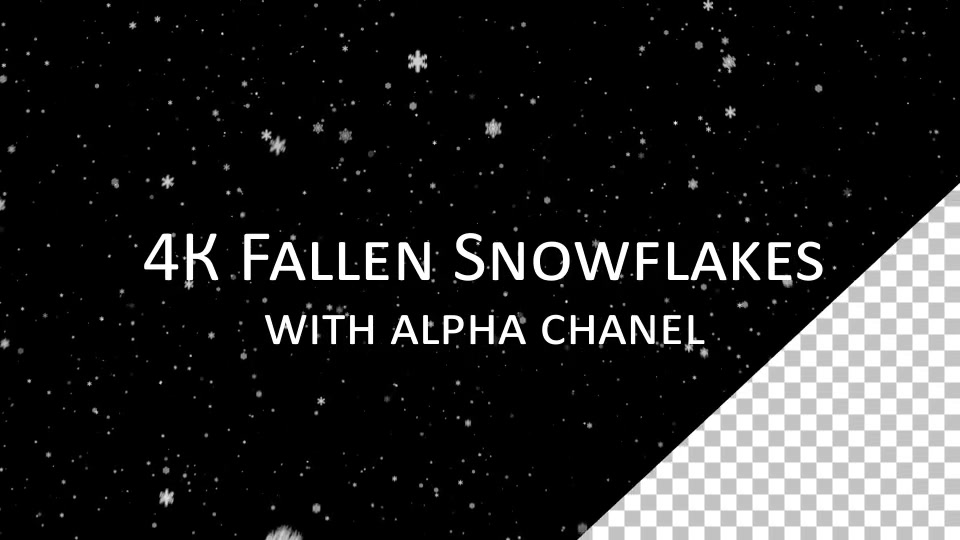 4K Infinity Fallen Snowflakes Videohive 9859371 Motion Graphics Image 5