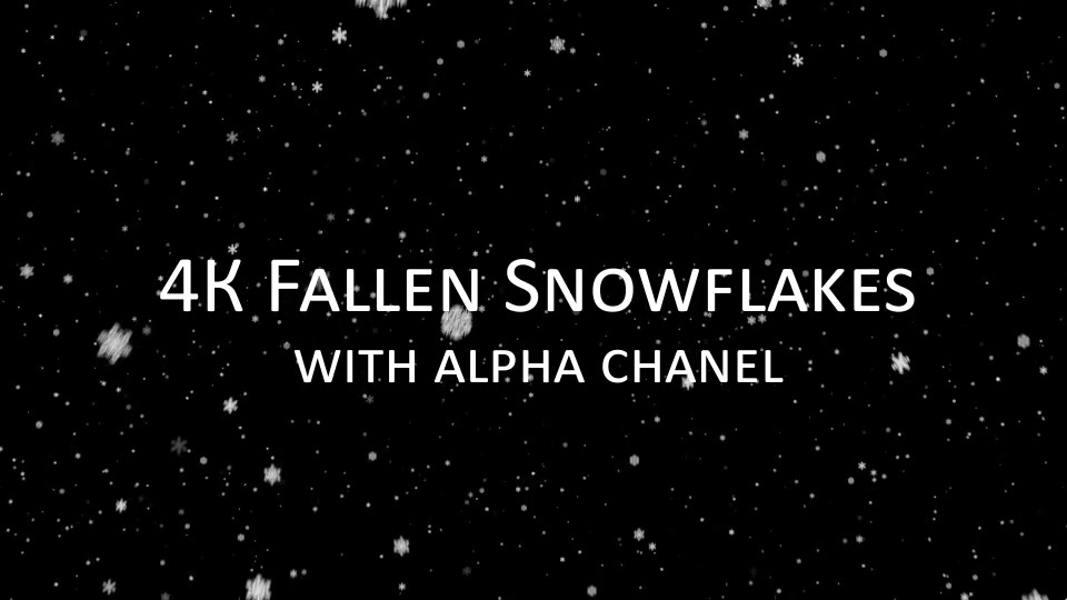 4K Infinity Fallen Snowflakes Videohive 9859371 Motion Graphics Image 6