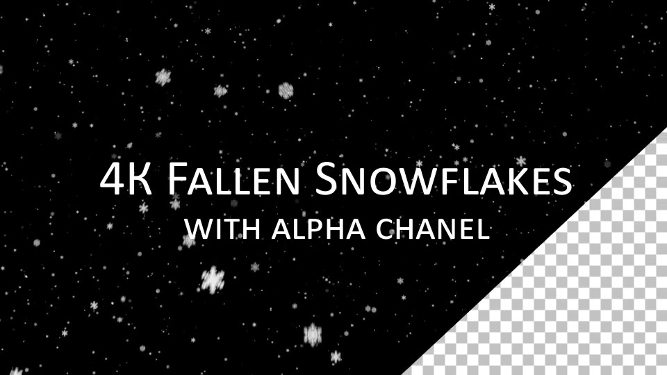 4K Infinity Fallen Snowflakes Videohive 9859371 Motion Graphics Image 7
