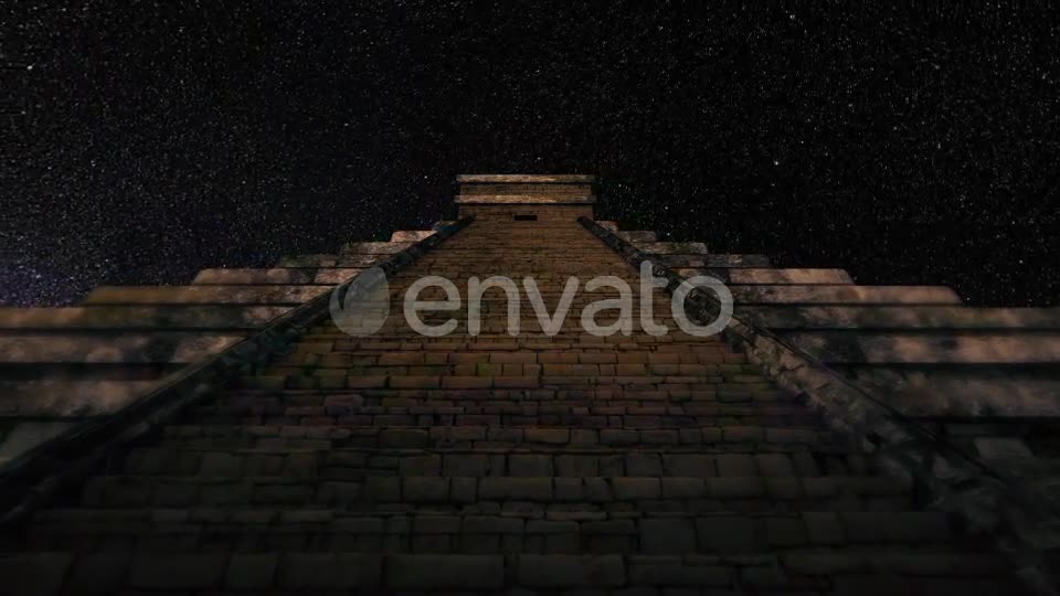 4K Milkyway Timelapse Chichen Itza Stairs Videohive 21610416 Motion Graphics Image 1