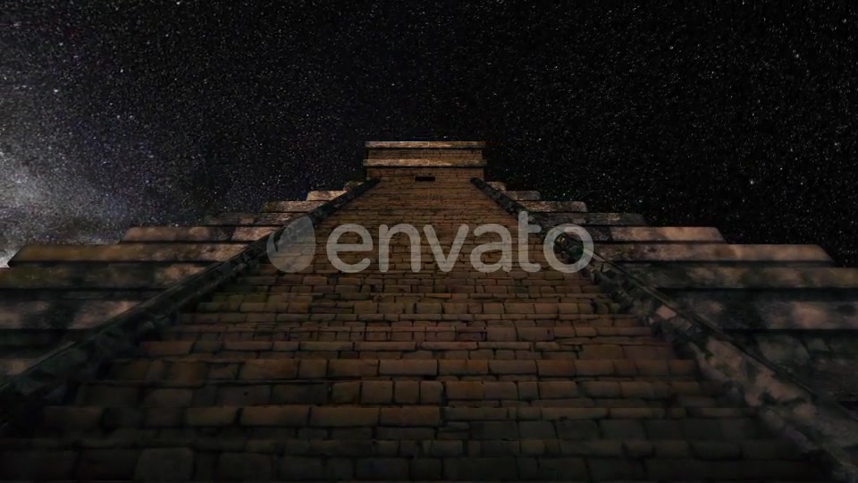 4K Milkyway Timelapse Chichen Itza Stairs Videohive 21610416 Motion Graphics Image 2