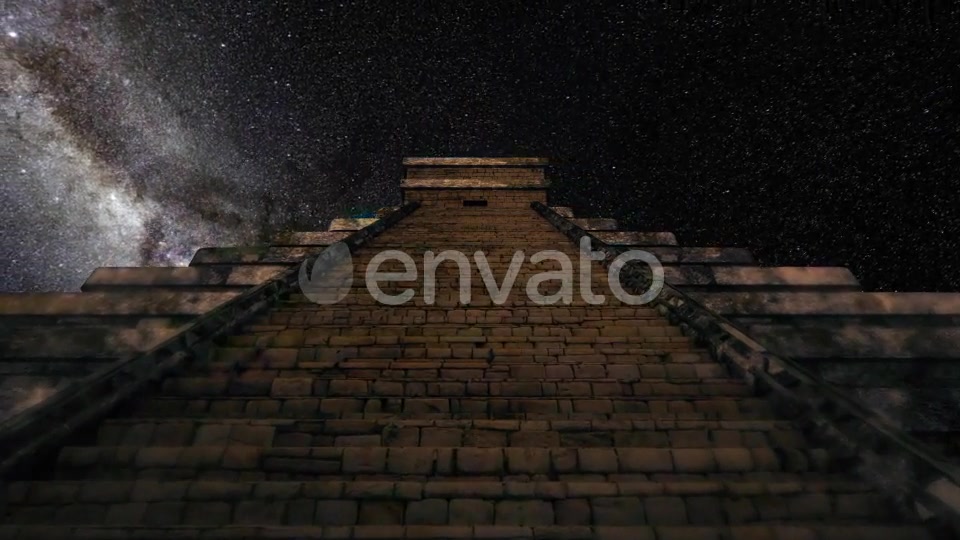 4K Milkyway Timelapse Chichen Itza Stairs Videohive 21610416 Motion Graphics Image 3