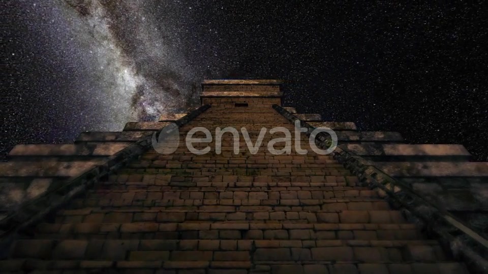 4K Milkyway Timelapse Chichen Itza Stairs Videohive 21610416 Motion Graphics Image 4