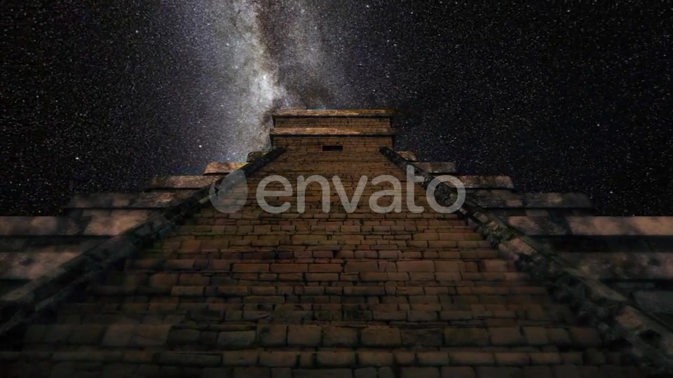 4K Milkyway Timelapse Chichen Itza Stairs Videohive 21610416 Motion Graphics Image 5