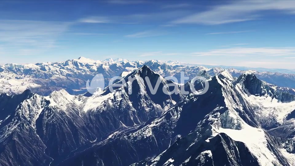 4K Nepal Snowy Mountains Aerial View Videohive 22095835 Motion Graphics Image 4