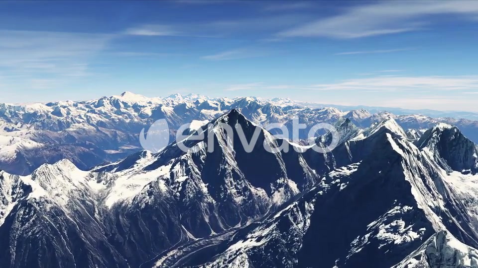 4K Nepal Snowy Mountains Aerial View Videohive 22095835 Motion Graphics Image 5