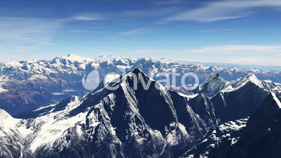 4K Nepal Snowy Mountains Aerial View Videohive 22095835 Motion Graphics Image 6