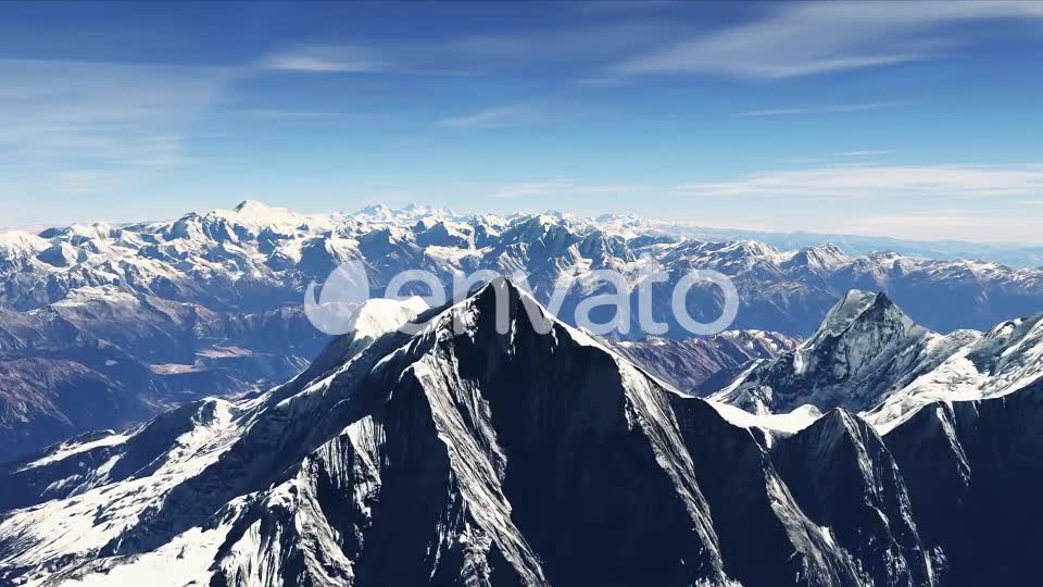 4K Nepal Snowy Mountains Aerial View Videohive 22095835 Motion Graphics Image 7