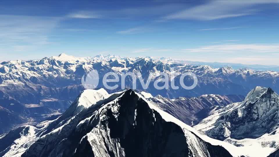 4K Nepal Snowy Mountains Aerial View Videohive 22095835 Motion Graphics Image 8